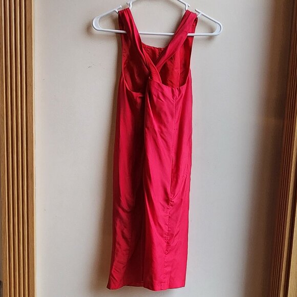 Banana Republic Fuchsia Criss Cross Back Sleeveless Shift Dress Size XS - Picture 12 of 16